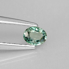 0.19캐럿 천연 그린/레드 알렉산드라이트, 타원형 컷, 4.1×3.2 mm, VVS-VS