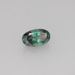 0.82캐럿 천연 그린/레드 알렉산드라이트, 타원형 컷, 6.6×4 mm, VS