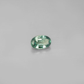 0.36캐럿 천연 그린/레드 알렉산드라이트, 타원형 컷, 5.2×3.5 mm, VVS-VS