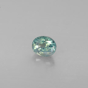 0.36캐럿 천연 그린/레드 알렉산드라이트, 타원형 컷, 4.3×3.5 mm, VVS-VS