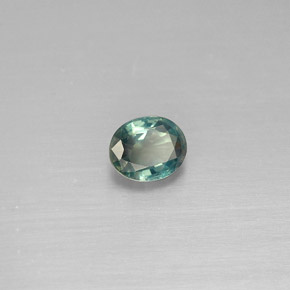 0.33캐럿 천연 그린/레드 알렉산드라이트, 타원형 컷, 4.5×3.7 mm, VVS-VS
