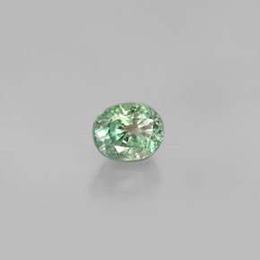 0.54캐럿 천연 그린/레드 알렉산드라이트, 타원형 컷, 4.6×3.8 mm, VVS-VS