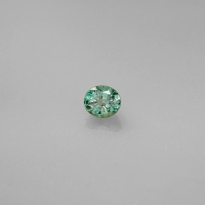 0.29캐럿 천연 그린/레드 알렉산드라이트, 타원형 컷, 3.9×3.4 mm, VVS-VS