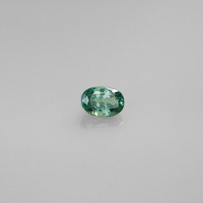 0.33캐럿 천연 그린/레드 알렉산드라이트, 타원형 컷, 4.7×3.3 mm, VVS-VS