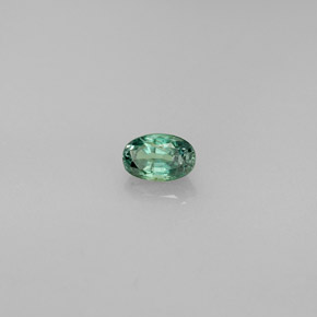 0.37캐럿 천연 그린/레드 알렉산드라이트, 타원형 컷, 4.5×3.3 mm, VS