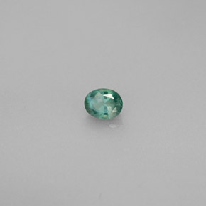 0.26캐럿 천연 그린/레드 알렉산드라이트, 타원형 컷, 4.1×3.3 mm, VS