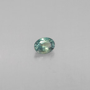 0.13캐럿 천연 그린/레드 알렉산드라이트, 타원형 컷, 3.3×2.5 mm, VS