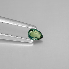 0.14캐럿 천연 그린/레드 알렉산드라이트, 배 모양, 4×2.9 mm, VS