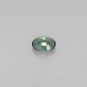 0.18캐럿 천연 그린/레드 알렉산드라이트, 타원형 컷, 3.8×3.2 mm, VS