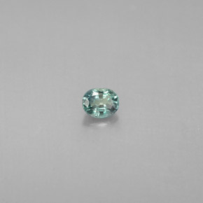 0.13캐럿 천연 그린/레드 알렉산드라이트, 타원형 컷, 3.2×2.6 mm, VS