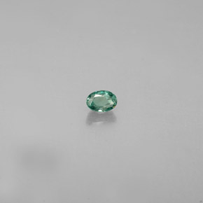 0.12캐럿 천연 그린/레드 알렉산드라이트, 타원형 컷, 3.1×2.3 mm, VS