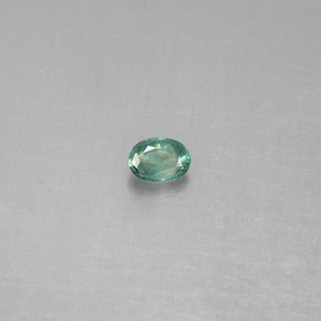 0.13캐럿 천연 그린/레드 알렉산드라이트, 타원형 컷, 3.6×2.6 mm, VS