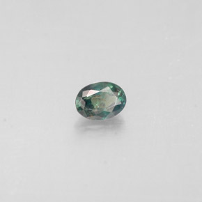 0.14캐럿 천연 그린/레드 알렉산드라이트, 타원형 컷, 3.6×2.6 mm, VS
