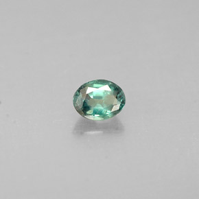 0.15캐럿 천연 그린/레드 알렉산드라이트, 타원형 컷, 3.6×2.8 mm, VS