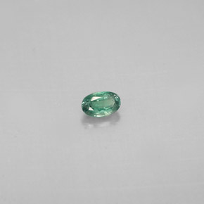 0.12캐럿 천연 그린/레드 알렉산드라이트, 타원형 컷, 3.5×2.2 mm, VS