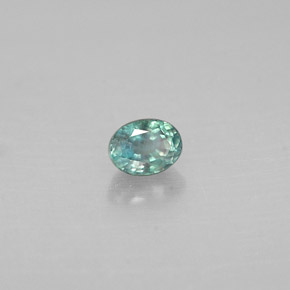 0.18캐럿 천연 그린/레드 알렉산드라이트, 타원형 컷, 3.5×2.6 mm, VS