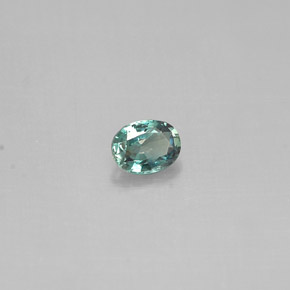 0.14캐럿 천연 그린/레드 알렉산드라이트, 타원형 컷, 3.5×2.7 mm, VS