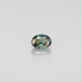 0.12캐럿 천연 그린/레드 알렉산드라이트, 타원형 컷, 3.3×2.5 mm, VS