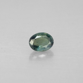 0.17캐럿 천연 그린/레드 알렉산드라이트, 타원형 컷, 3.9×2.9 mm, VS