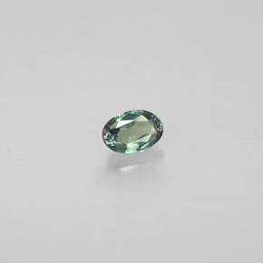 0.10캐럿 천연 그린/레드 알렉산드라이트, 타원형 컷, 3.3×2.3 mm, VS