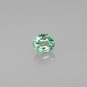 0.14캐럿 천연 그린/레드 알렉산드라이트, 타원형 컷, 3.2×2.8 mm, VS