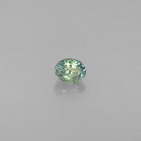 0.13캐럿 천연 그린/레드 알렉산드라이트, 타원형 컷, 3.1×2.4 mm, VS