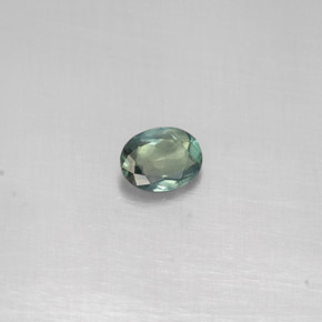 0.14캐럿 천연 그린/레드 알렉산드라이트, 타원형 컷, 3.1×3 mm, VS