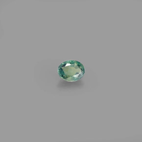 0.12캐럿 천연 그린/레드 알렉산드라이트, 타원형 컷, 3.3×2.7 mm, VS