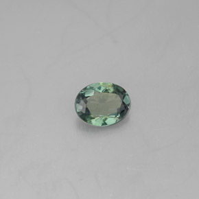 0.30캐럿 천연 그린/레드 알렉산드라이트, 타원형 컷, 4.8×3.8 mm, VVS-VS