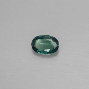 0.25캐럿 천연 그린/레드 알렉산드라이트, 타원형 컷, 4.6×3.3 mm, VS