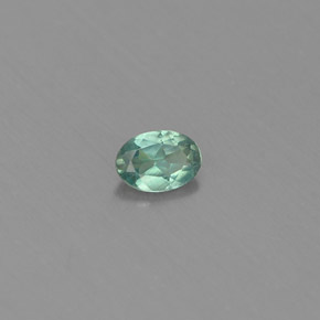 0.10캐럿 천연 그린/레드 알렉산드라이트, 타원형 컷, 3.5×2.5 mm, VS