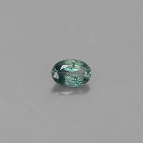 0.12캐럿 천연 그린/레드 알렉산드라이트, 타원형 컷, 3.5×2.5 mm, VS
