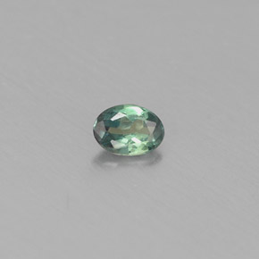 0.11캐럿 천연 그린/레드 알렉산드라이트, 타원형 컷, 3.6×2.5 mm, VS