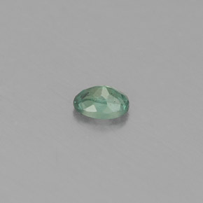0.13캐럿 천연 그린/레드 알렉산드라이트, 타원형 컷, 3.6×2.5 mm, VS
