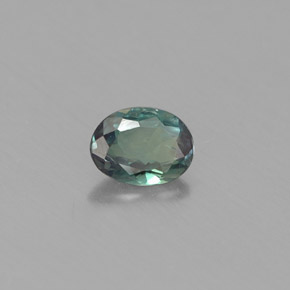 0.22캐럿 천연 그린/레드 알렉산드라이트, 타원형 컷, 4.5×3.4 mm, VS