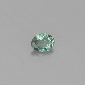 0.13캐럿 천연 그린/레드 알렉산드라이트, 타원형 컷, 3.5×2.7 mm, VS