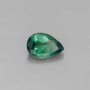 0.54캐럿 천연 그린/레드 알렉산드라이트, 배 모양, 6.3×4.3 mm, VS