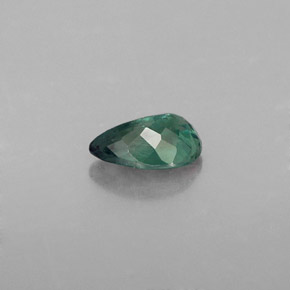 0.54캐럿 천연 그린/레드 알렉산드라이트, 배 모양, 6.3×4.3 mm, VS
