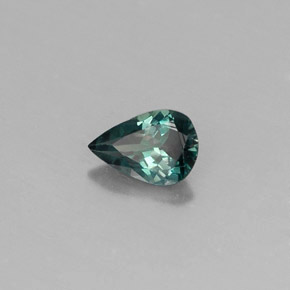 0.38캐럿 천연 그린/레드 알렉산드라이트, 배 모양, 5.8×3.9 mm, VS