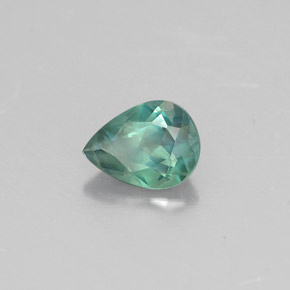 0.34캐럿 천연 그린/레드 알렉산드라이트, 배 모양, 5.1×3.9 mm, VS