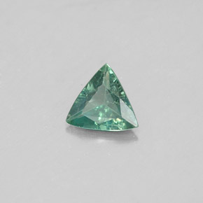0.19캐럿 천연 그린/레드 알렉산드라이트, 트릴리언, 4.3×3.9 mm, VS
