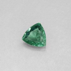 0.24캐럿 천연 그린/레드 알렉산드라이트, 트릴리언, 4.1×4.1 mm, VS