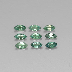 캐럿 천연 그린/레드 알렉산드라이트 보석, 마퀴즈, 3.8×1.9 mm, VS