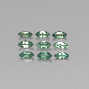 캐럿 천연 그린/레드 알렉산드라이트 보석, 마퀴즈, 3.9×1.9 mm, VS