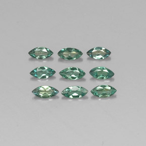 캐럿 천연 그린/레드 알렉산드라이트 보석, 마퀴즈, 3.8×1.9 mm, VS