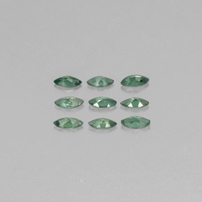캐럿 천연 그린/레드 알렉산드라이트 보석, 마퀴즈, 3.9×1.9 mm, VS