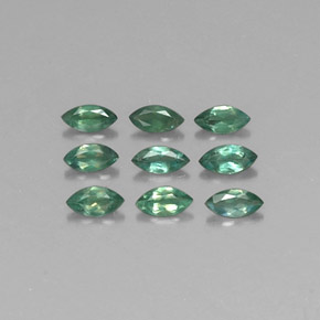 캐럿 천연 그린/레드 알렉산드라이트 보석, 마퀴즈, 3.9×1.9 mm, VS