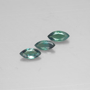 캐럿 천연 그린/레드 알렉산드라이트 보석, 마퀴즈, 4.9×2.4 mm, VS