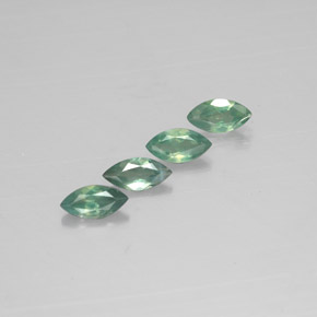 캐럿 천연 그린/레드 알렉산드라이트 보석, 마퀴즈, 4.9×2.5 mm, VS