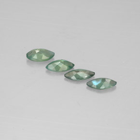 캐럿 천연 그린/레드 알렉산드라이트 보석, 마퀴즈, 4.9×2.5 mm, VS